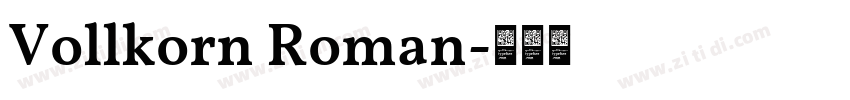 Vollkorn Roman字体转换